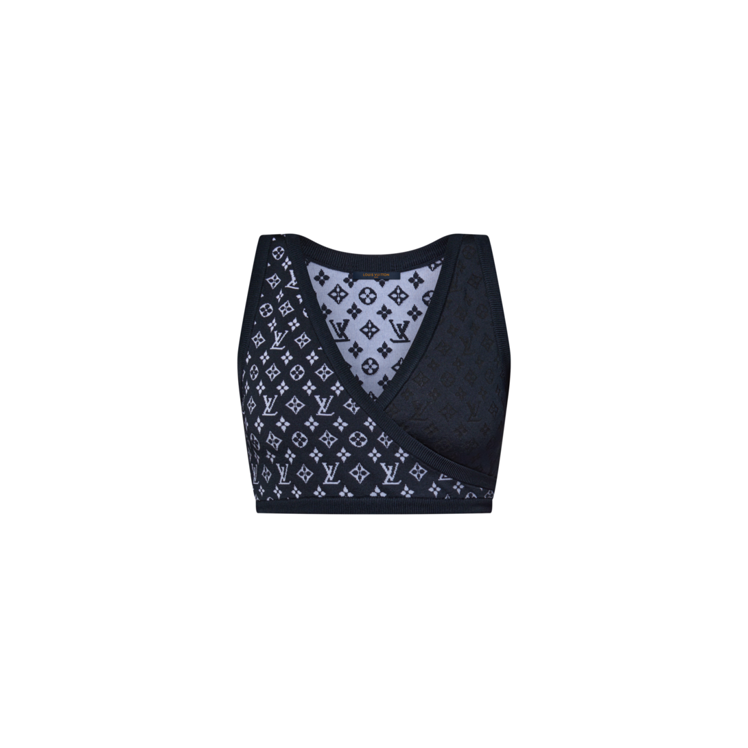 美品✨ LOUIS VUITTON ショート丈 クロップドジャケット ブラック Louis Vuitton Black & Grey Monogram Fleece Jacket – Savonches